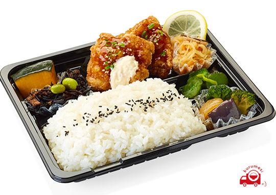 鶏竜田揚げの甘酢あんかけ弁当 700円 新潟本舗ふるさと屋の弁当配達 くるめし弁当