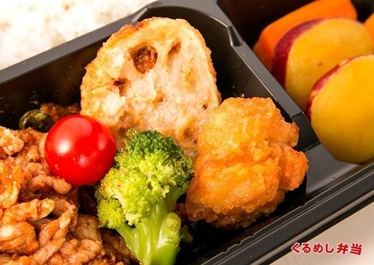 子供の頃を思い出す豚肉のケチャップ炒め弁当 760円 トメさんの台所の弁当配達 くるめし弁当