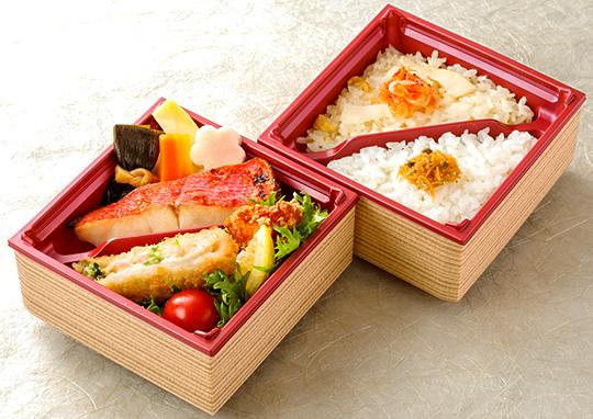 梅の花 豆腐ハンバーグと定番人気メニューの二種御飯弁当 1 180円 梅の花レストラン 東海 の弁当配達 くるめし弁当