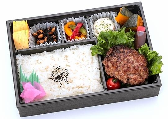 神戸牛ハンバーグ膳 1 080円 日本料理 文楽 ぶんらく の弁当配達 くるめし弁当