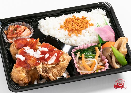 ヤンニョムチキン弁当 540円 ソウルソウルの弁当配達 くるめし弁当