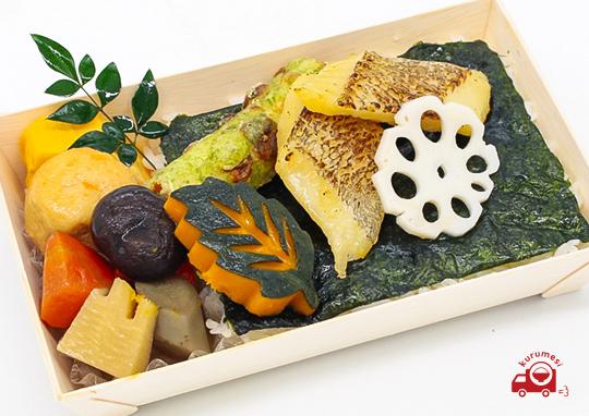 季節の焼魚の海苔弁当 1 180円 海苔弁當 日日是晴日 ニチニチコレハレノヒ くるめし弁当