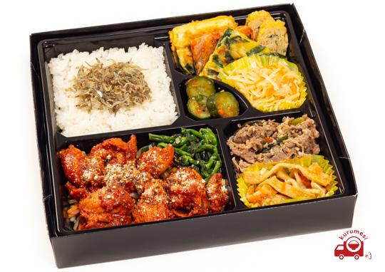 オモニ ダブルメイン チーズダッカルビ 牛プルコギ 弁当 23 880円 オモニ弁当の弁当配達 くるめし弁当