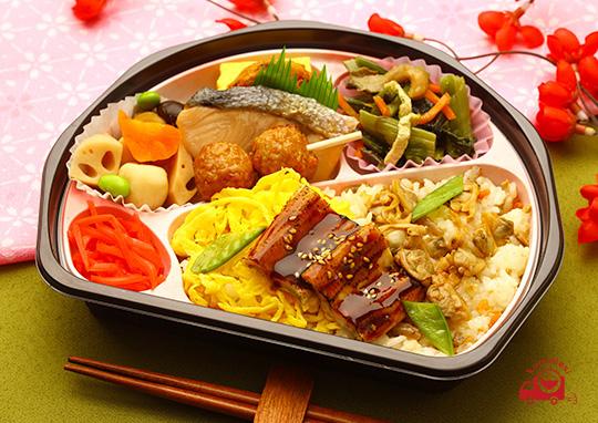 深川めしわっぱ幕の内弁当 1 100円 なが田の弁当配達 くるめし弁当